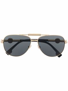 Versace Eyewear солнцезащитные очки-авиаторы с декором Medusa Head