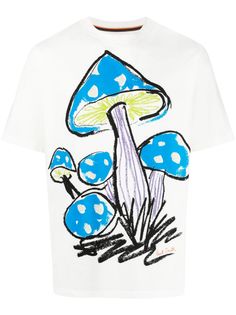 PAUL SMITH mushroom-print crew-neck T-shirt