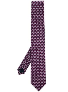 Salvatore Ferragamo шелковый галстук с принтом