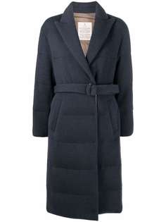 Brunello Cucinelli пуховик с поясом