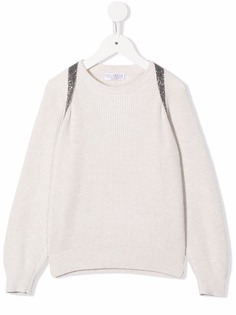 Brunello Cucinelli Kids джемпер с блестками