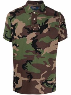 Polo Ralph Lauren рубашка поло с камуфляжным принтом