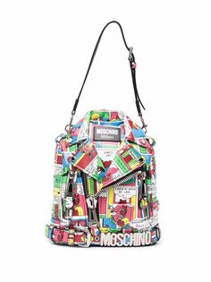 Moschino рюкзак в виде байкерской куртки