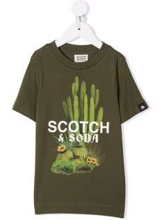 Scotch & Soda футболка из органического хлопка с графичным принтом