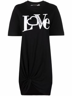 Love Moschino платье-футболка с узлом