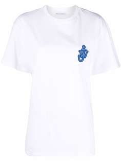 JW Anderson футболка с нашивкой-логотипом Anchor