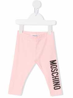 Moschino Kids легинсы с логотипом