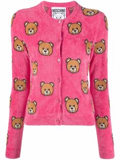 Moschino кардиган с принтом Teddy Bear
