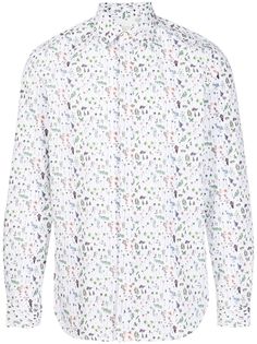 PAUL SMITH рубашка с цветочным принтом