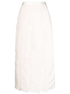 Tibi плиссированная юбка миди