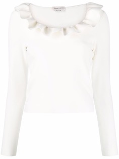 Alexander McQueen джемпер с оборками