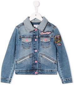 The Marc Jacobs Kids джинсовая куртка с нашивками