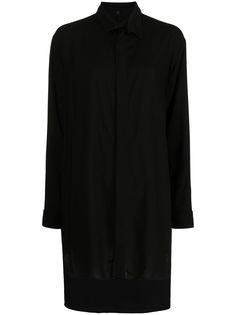 Yohji Yamamoto рубашка оверсайз с длинными рукавами
