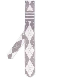 Thom Browne галстук с узором аргайл и полосками 4-Bar