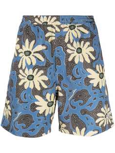 Nanushka плавки-шорты с цветочным принтом