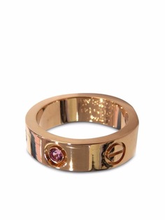 Cartier кольцо Love pre-owned из розового золота с сапфиром