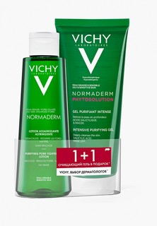 Набор для ухода за лицом Vichy NORMADERM: Лосьон, сужающий поры, 200 мл + Очищающий гель для умывания, 200 мл