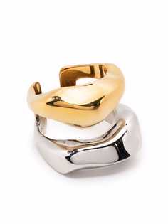 Alexander McQueen кольцо в двух тонах