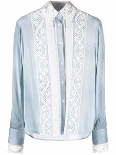 Ermanno Scervino рубашка с кружевом