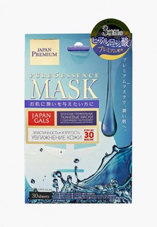 Набор масок для лица Japan Gals c тремя видами гиалуроновой кислоты 30 шт.