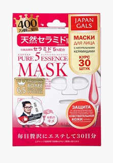 Набор масок для лица Japan Gals с натуральными керамидами 30 шт.