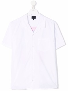 Fay Kids рубашка с короткими рукавами и графичным принтом