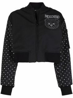 Moschino бомбер с логотипом