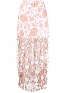 ZIMMERMANN юбка Postcard с бахромой