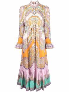 ZIMMERMANN платье миди Lola с узором пейсли