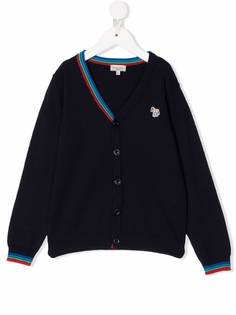 Paul Smith Junior кардиган с нашивкой-логотипом