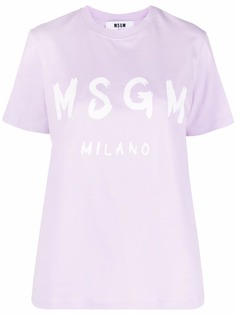MSGM футболка с логотипом