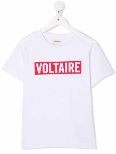Zadig & Voltaire Kids футболка с логотипом