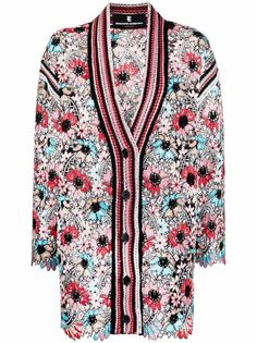 Ermanno Scervino жакет на пуговицах с кружевными вставками