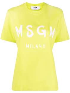 MSGM футболка с логотипом