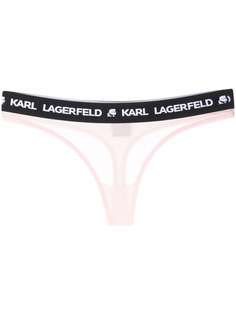 Karl Lagerfeld трусы-стринги с логотипом