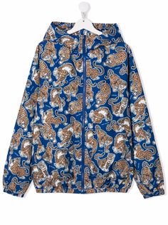 Kenzo Kids куртка с капюшоном и принтом