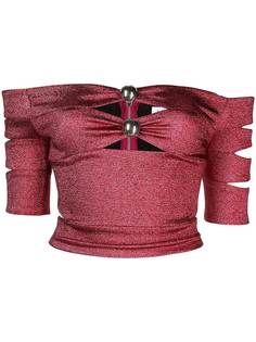 AREA блузка с открытыми плечами