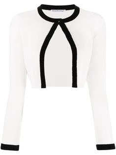 Alexander Wang укороченный кардиган с контрастной отделкой