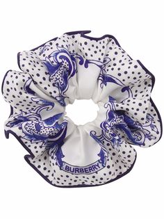 Burberry шелковая резинка для волос с принтом