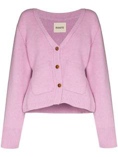 KHAITE кардиган Scarlet с V-образным вырезом