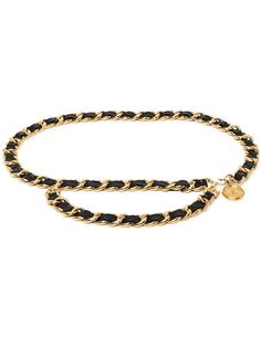 Chanel Pre-Owned ремень 1990-х годов с цепочкой и логотипом CC