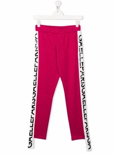 Gaelle Paris Kids спортивные брюки с логотипом