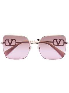 Valentino Eyewear солнцезащитные очки с логотипом VLogo Signature