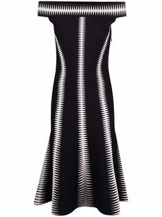 Alexander McQueen платье миди с открытыми плечами
