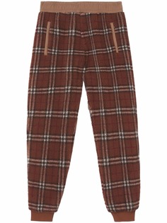 Burberry спортивные брюки в клетку Vintage Check