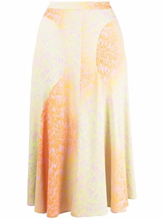 Stella McCartney юбка миди с надписью
