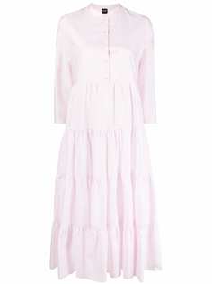 ASPESI ярусное платье миди со сборками