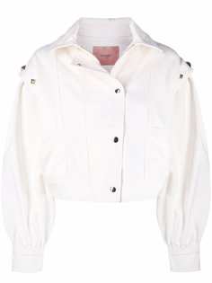 TWINSET укороченная куртка с заклепками