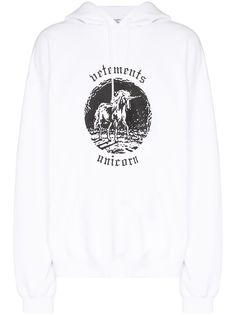 VETEMENTS худи Double Unicorn с кулиской