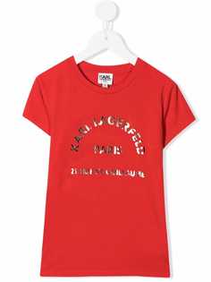 Karl Lagerfeld Kids футболка с логотипом